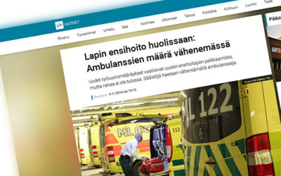 Yle: Lapissa huoli ambulanssien määrästä
